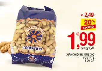 ARACHIDI IN GUSCIO TOSTATE 500 GR