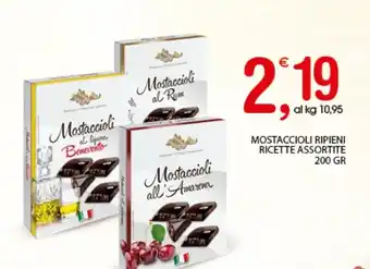 MOSTACCIOLI RIPIENI RICETTE ASSORTITE 200 GR