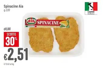 Pan Spinacine Aia g.220 offerta