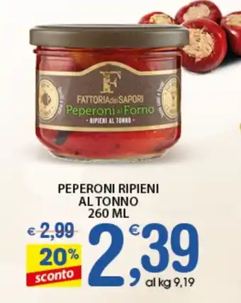 Qui Discount PEPERONI RIPIENI AL TONNO 260 ML offerta