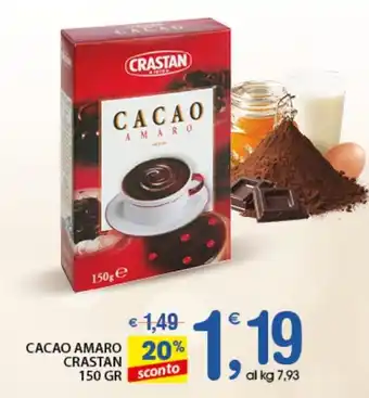 Qui Discount CACAO AMARO CRASTAN 150 GR offerta