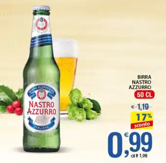 Qui Discount BIRRA NASTRO AZZURRO 50 CL offerta