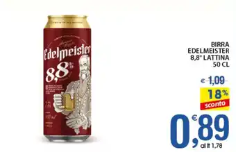 Qui Discount BIRRA EDELMEISTER 8,8° LATTINA 50 CL offerta