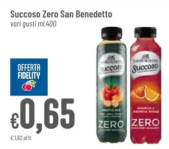 Pan Succoso Zero San Benedetto vari gusti ml.400 offerta