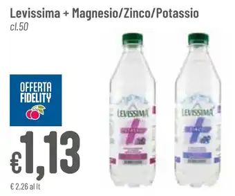 Pan Levissima + Magnesio/Zinco/Potassio cl.50 offerta