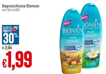 Pan Bagnoschiuma Bionsen vari tipi ml.650 offerta