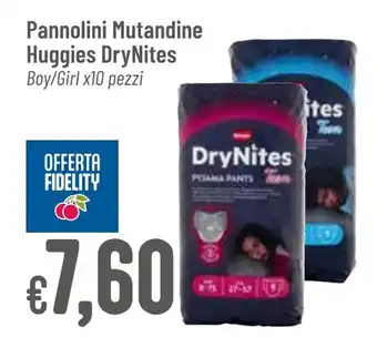 Pannolini Mutandine Huggies DryNites Boy/Girl x10 pezzi