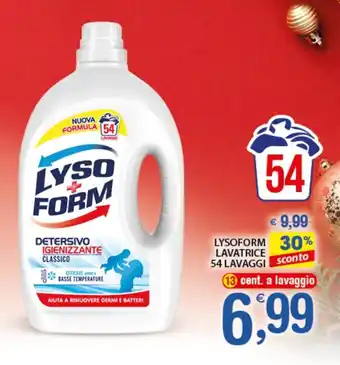 LYSOFORM LAVATRICE 54 LAVAGGI