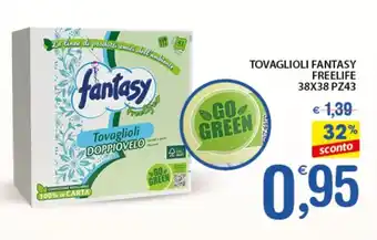 Qui Discount TOVAGLIOLI FANTASY FREELIFE 38X38 PZ43 offerta