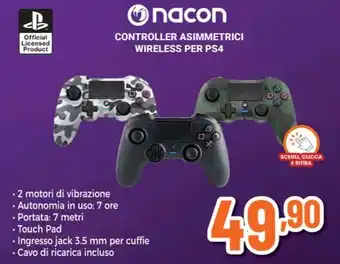 Expert Nacon - controller asimmetrici wireless per ps4 offerta