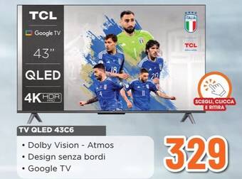 Expert Tcl - tv qled 43c6 offerta