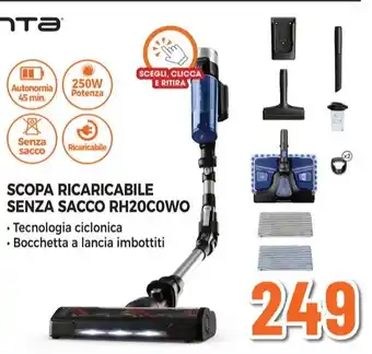 Expert Rowenta - scopa ricaricabile senza sacco rh20c0wo offerta