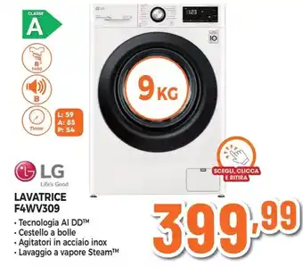 Expert Lg - lavatrice f4wv309 offerta