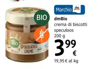 dm drogerie markt Marchio dmBio crema di biscotti speculoos 200 g offerta