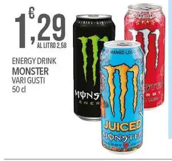 ENERGY DRINK MONSTER VARI GUSTI 50 cl