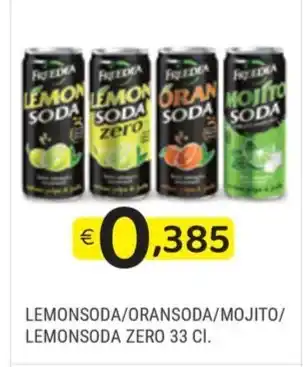 LEMONSODA/ORANSODA/MOJITO/ LEMONSODA ZERO 33 CL.