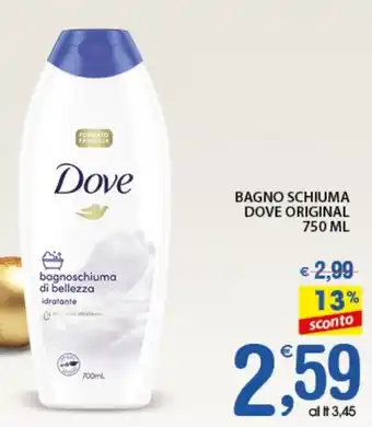 BAGNO SCHIUMA DOVE ORIGINAL 750 ML