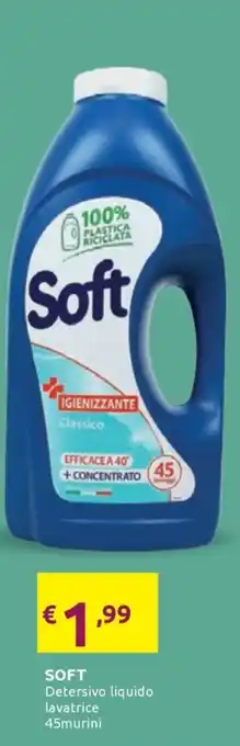 SOFT Detersivo liquido lavatrice 45murini