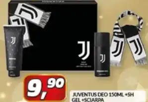 Risparmio Casa Juventus deo +sh gel +sciarpa offerta