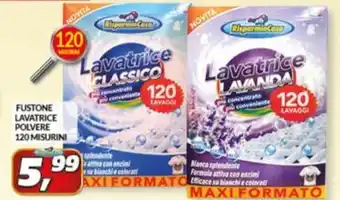 Risparmio casa - fustone lavatrice polvere 120 misurini