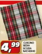 Risparmio Casa Cuscino sedia scozia offerta