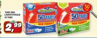 Risparmio casa - tabs 3in1 lavastoviglie 50 tabs