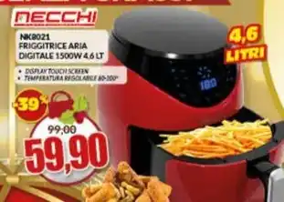 Risparmio Casa Necchi - nk8021 friggitrice aria digitale offerta