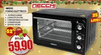 Risparmio Casa Necchi - nks35 forno elettrico offerta