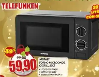 Risparmio Casa Telefunken - m07637 forno microonde c/grill offerta