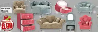 Risparmio Casa Portagioie velluto offerta