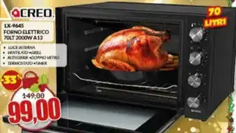 Risparmio Casa Creo - lx-9645 forno elettrico offerta