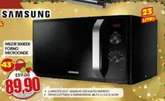 Risparmio Casa Samsung - ms23f300eek forno microonde offerta