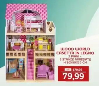 Happy Casa Wood world casetta in legno offerta