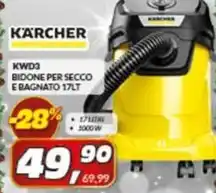 Risparmio Casa Kwd3 bidone per secco e bagnato offerta