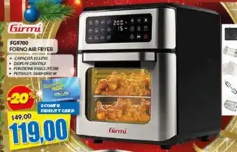 Risparmio Casa Girmi - fg9700 forno air fryer offerta