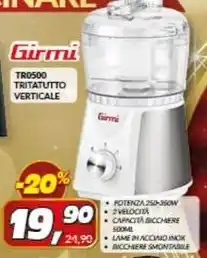 Risparmio Casa Girmi - tr0500 tritatutto verticale offerta