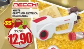 Risparmio Casa Necchi - nk978 grattugia elettrica ricaricabile offerta
