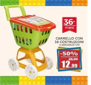 Happy Casa Carrello con 38 costruzioni offerta