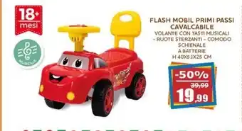 Happy Casa Flash mobil primi passi cavalcabile offerta