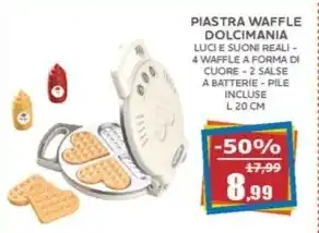 Happy Casa Piastra waffle dolcimania offerta