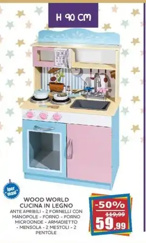Happy Casa Wood world - cucina in legno offerta
