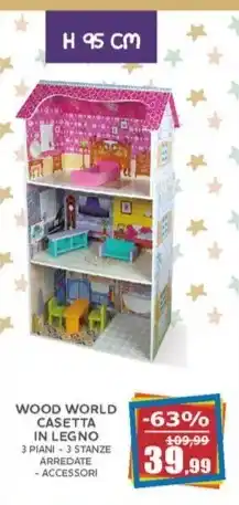 Happy Casa Wood world - casetta in legno offerta