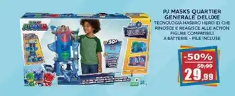 Happy Casa Pj masks - quartier generale deluxe offerta
