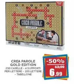 Happy Casa Tu giochi - crea parole gold edition offerta