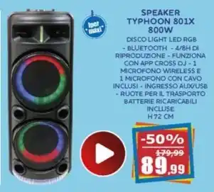 Happy Casa Idance - speaker typhoon 801x offerta
