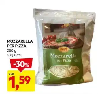 DPiù MOZZARELLA PER PIZZA 200 g al kg € 7,95 offerta