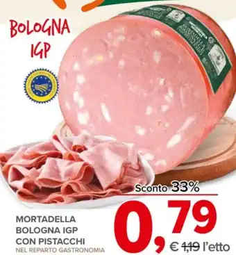 Todis MORTADELLA BOLOGNA IGP CON PISTACCHI offerta