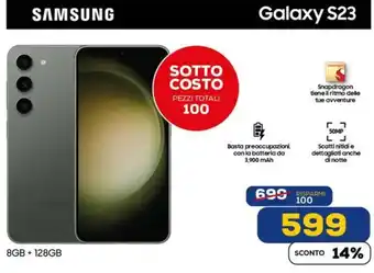 Euronics SAMSUNG Galaxy S23 offerta