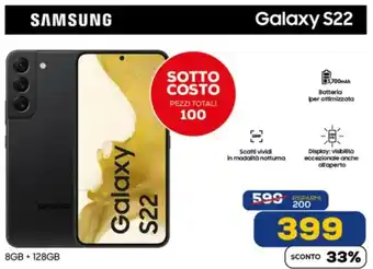 Euronics SAMSUNG Galaxy S22 offerta