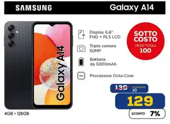 Euronics SAMSUNG Galaxy A14 offerta